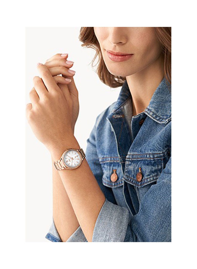 فوسيل ساعة يد أنالوج من الفولاذ المقاوم للصدأ - BQ3841 - 36 مم - Image 2