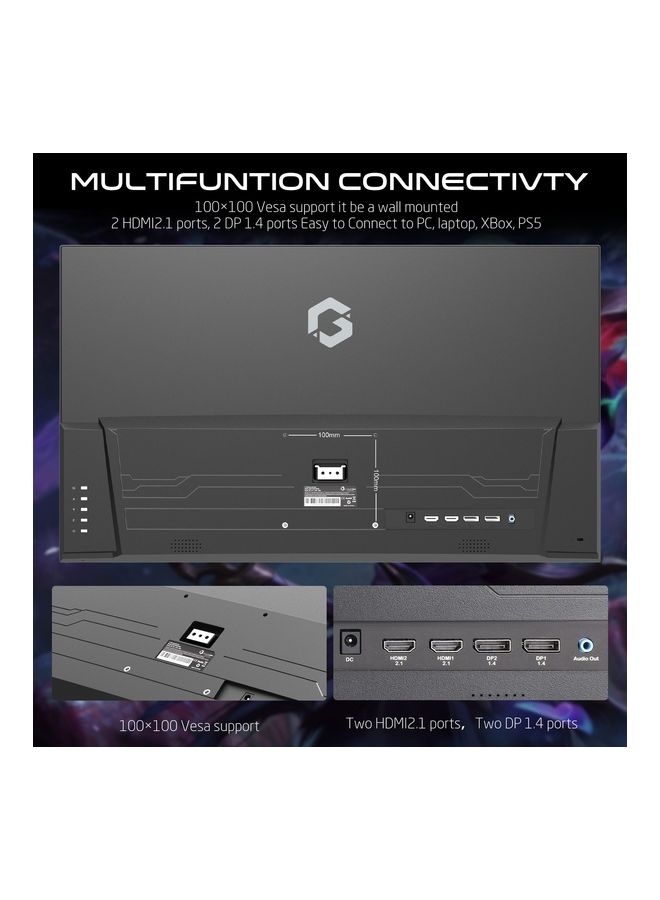 GameOn GOVE127FHD165 27-Inch FHD, 165Hz, 1ms Flat IPS Gaming Monitor,(HDMI 2.1 Console Compatible) Black  - Image 2