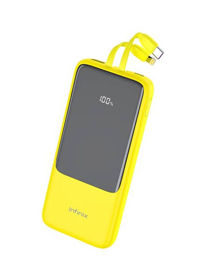 Infinix 10000.0 mAh Power Bank Yellow - Image 1