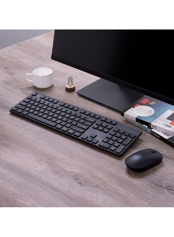 Xiaomi Wireless Lightweight 2.4GHz Portable Full Size 104 Keys Keyboard Mouse Set Black - Image 4
