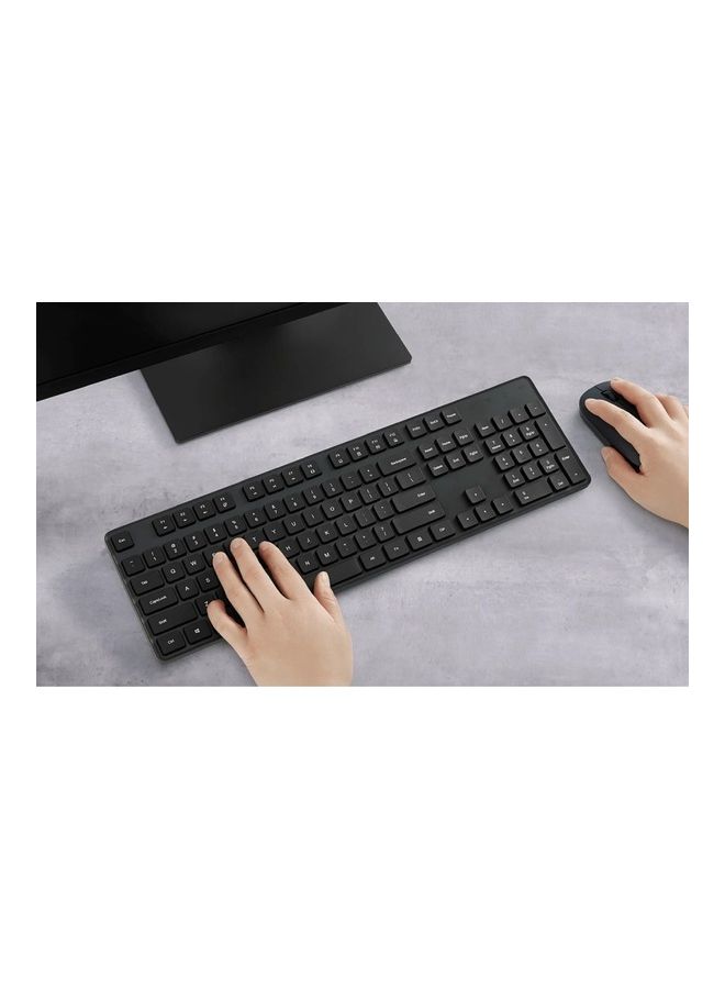 Wireless Lightweight 2.4GHz Portable Full Size 104 Keys Keyboard Mouse Set Black - v1684575359/N53407508A_2