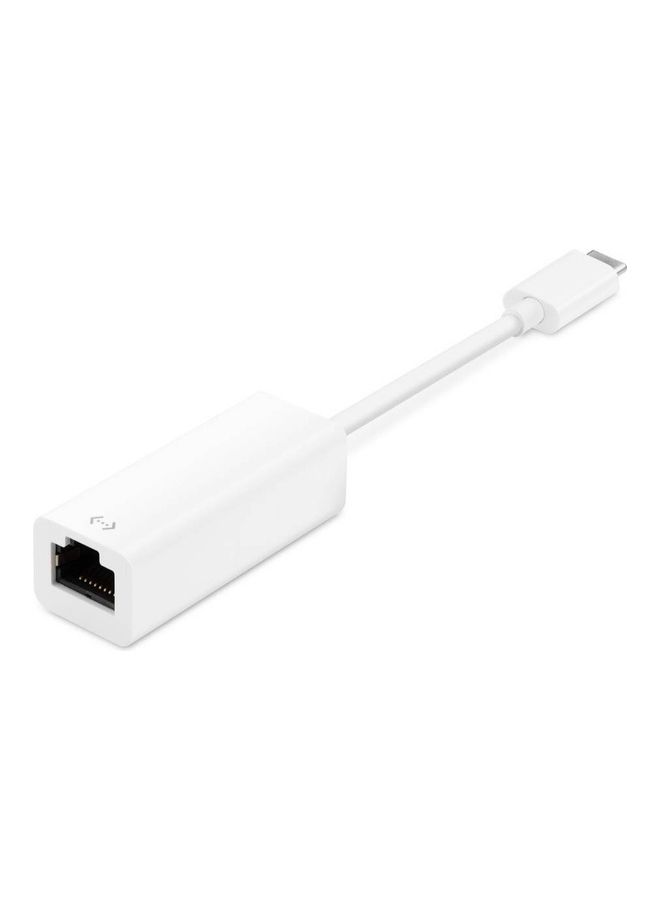 belkin - USB-C to Gigabit Ethernet Adapter White - Image 1