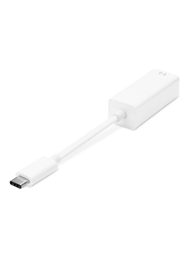belkin - USB-C to Gigabit Ethernet Adapter White - Image 1