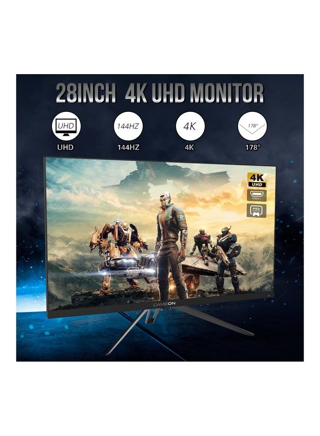 Gaming 28 INCH 3840 x 2160P Flat 4K Monitor GO28UHDIPS Ultra HD 144 Hz 1ms Gsync & FreeSync HDMI 2.1 DP&USB C UHD Monitor Support PS5  795650 BLACK - v1684575584/N53407425A_6