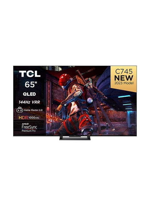 65 بوصة، 4K، 144HZ VRR، Google TV، MEMC 120HZ، QLED 65C745 أسود 65C745