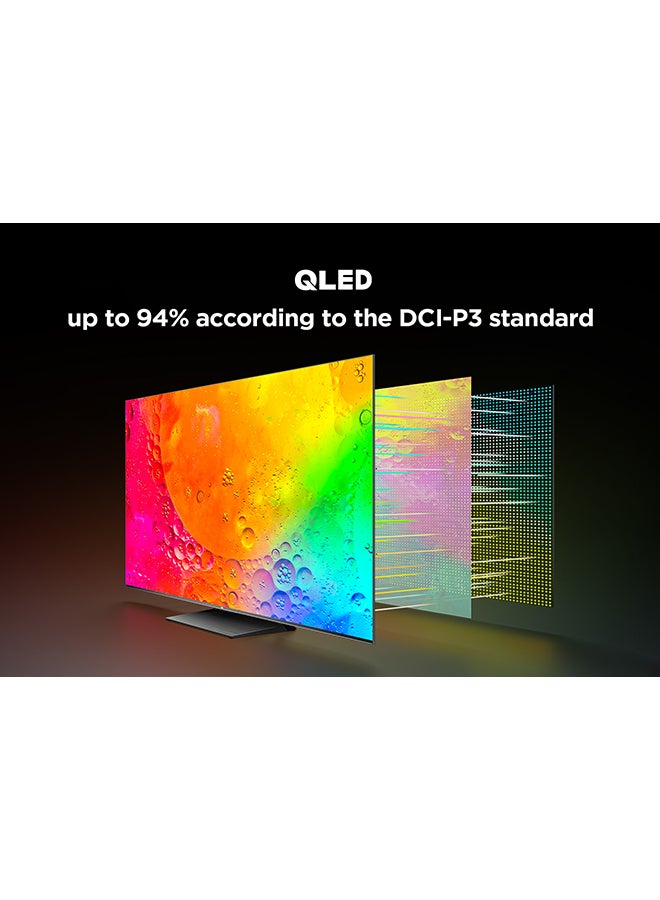 TCL - 65 Inch 4K QLED HDR UHD 144Hz, Built in receiver, MEMC Processor VRR Google TV HDMI 2.1 Game Mode @15ms  (2023) - 65C745 Black - Image 1