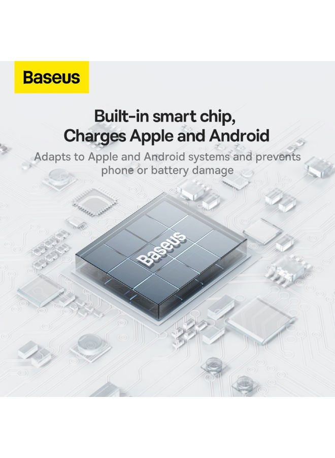 Baseus - COMPACT WALL CHARGER WITH 2 USB PORTS - 10.5W Black - Image 1