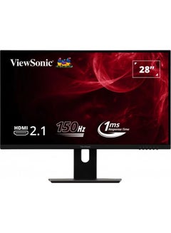 VX2882-4KP Gaming Monitor With 28-inch 4K Ultra HD IPS Display, Response Time 1ms. Refresh Rate 150hz, PS5 Ready, HDR10, AMD FreeSync Premium Black