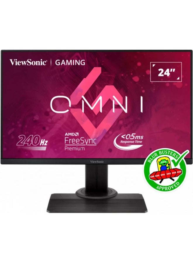 ViewSonic - XG2431 Monitor With 24-inch Full HD (1920x1080) IPS Display, Refresh Rate 240 Hz , Response Time 0.5 ms With AMD FreeSync Premium Black - Image 1
