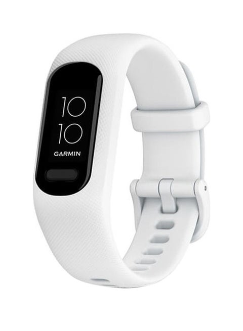 Vivosmart  5 - 42MM - Up To 7 Days Battery Life - 0.41"inch Oled Display, Scratch Resistant, Acrylic, Heart Rate Monitor, Stress Tracking, Gps Tracking, Steps Tracking, iOS and Android Compatible White