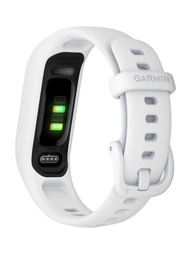 GARMIN - Vivosmart  5 - 42MM - Up To 7 Days Battery Life - 0.41"inch Oled Display, Scratch Resistant, Acrylic, Heart Rate Monitor, Stress Tracking, Gps Tracking, Steps Tracking, iOS and Android Compatible White - Image 1