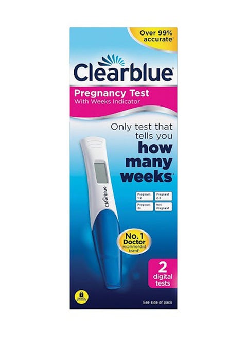 Pack Of 2 Digital Pregnancy Test Strips For Rapid Detection With Week Indicator