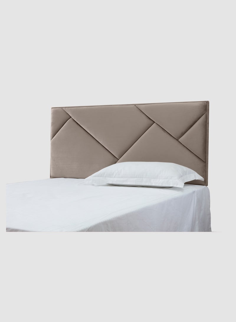 Switch - Fabric Headboard For Queen Size Bed - Carlisle Collection - Modern Home - Install Attach To Wall - LEAD GREY 160*70*6cm - Image 1