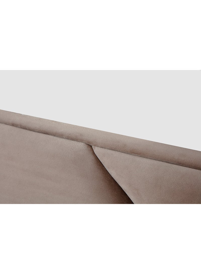 Switch - Fabric Headboard For Queen Size Bed - Carlisle Collection - Modern Home - Install Attach To Wall - LEAD GREY 160*70*6cm - Image 1