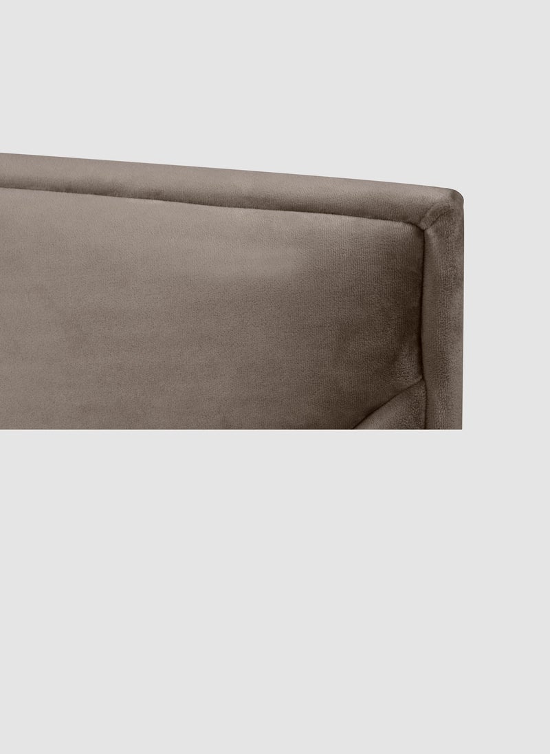 Switch - Fabric Headboard For Queen Size Bed - Carlisle Collection - Modern Home - Install Attach To Wall - LEAD GREY 160*70*6cm - Image 1