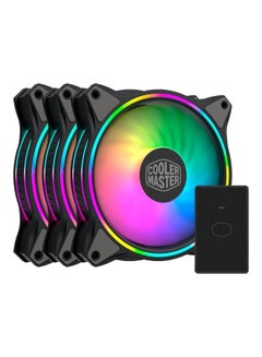 COOLER MASTER Master Fan MF120 Halo Duo Ring Addressable RGB Lighting 120Mm 3 In 1 Pack Black  - Image 1
