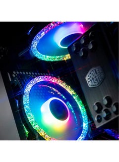 COOLER MASTER Mf120 Prismatic 3 In 1 Pack With 30 Independently Controlled Argb Leds Wired Controller Pwm Control Master Fan For Computer Case Cpu Liquid And Air Cooler Black  - Image 3