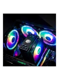 COOLER MASTER Mf120 Prismatic 3 In 1 Pack With 30 Independently Controlled Argb Leds Wired Controller Pwm Control Master Fan For Computer Case Cpu Liquid And Air Cooler Black  - Image 4