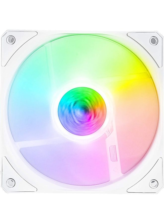 COOLER MASTER - Sickle Flow 120 Edition 3N1 Case Cooling Fans 3X 120 Mm Controller Included Argb Motherboard Compatible Air Balance Blades 62 Cfm 2.5 Mmh2O 8 To 27 Dba White - Image 1