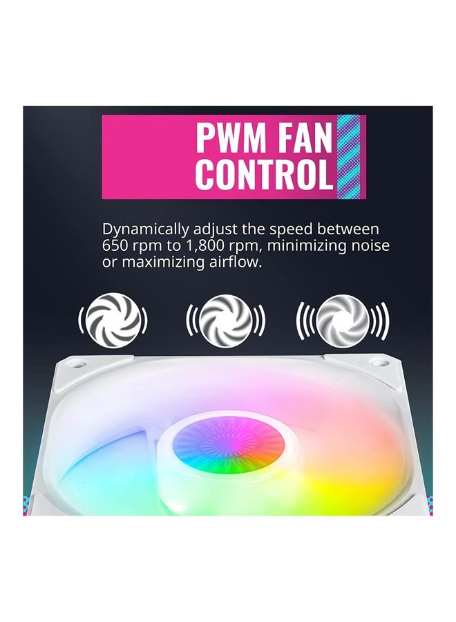 COOLER MASTER Sickleflow 120mm Argb Fan White  - Image 5