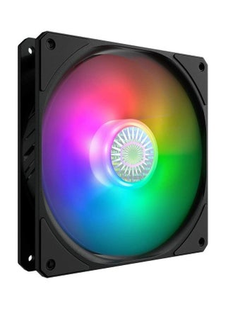 Sickleflow V2 Argb Square Frame Fan 3 Pin Customizable Leds Air Balance Curve Blade Sealed Bearing 140mm Pwm Control For Computer Case And Liquid Radiator Black - v1684728165/N53407573A_1