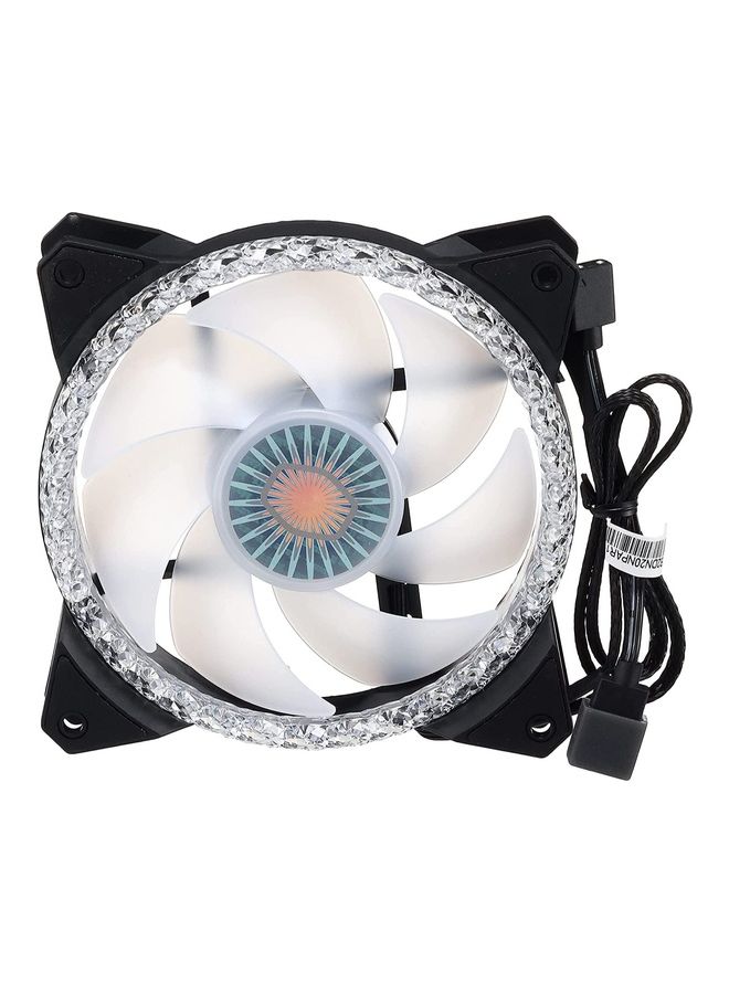COOLER MASTER - Mf120 Prismatic Case Fan 120 mm Triple Ring Addressable Rgb Lighting Cristal Effect Silent Cooling Full Compatibility Black - Image 1
