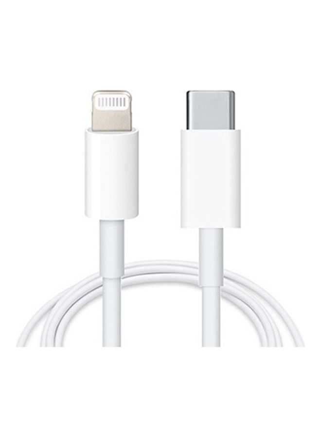 MARGOUN Charger Cord Lightning Cable 1m Fast Charging High Speed Data Sync Type C To Lightning White  - Image 2