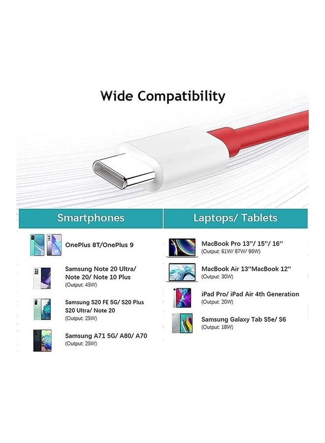 مارجون 1 عبوة من كابل بيانات USB للشحن من النوع C من OnePlus - Image 5