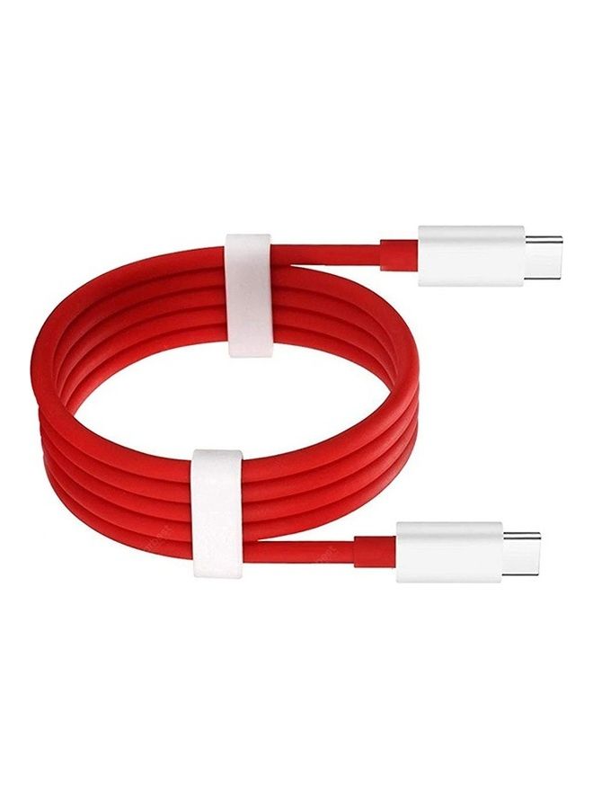 MARGOUN 1 Pack Of OnePlus Type C To Type C Cable Red  - Image 2