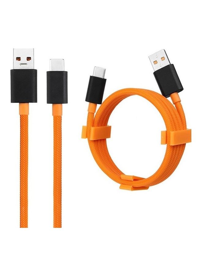 MARGOUN 1 Pack Of OnePlus 30 Watt Warp Charging USB Cable Orange  - Image 3