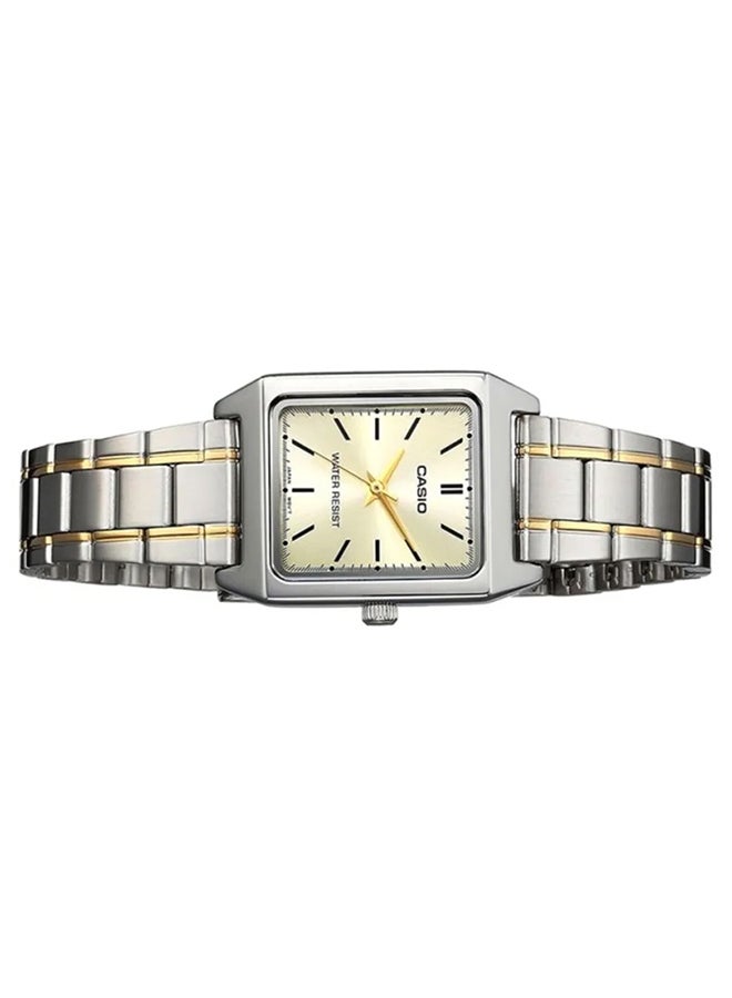 Women's Stainless Steel Analog Watch LTP-V007SG-9EUDF - 31 mm - Silver/Gold