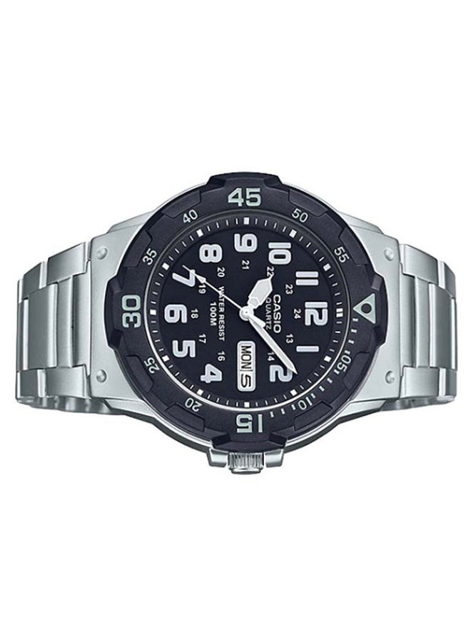 كاسيو ساعة يد بعقارب وسوار من الستانلس ستيل طراز MRW-200HD-1BVDF للرجال - Image 4