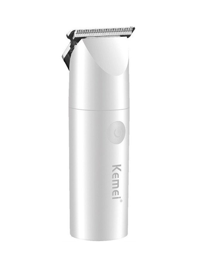 Professional Hair Clipper 0Mm Men's Barber Beard Trimmer Ceramic Blade Low Noise Rechargeable Hair Cutting Machine Silver