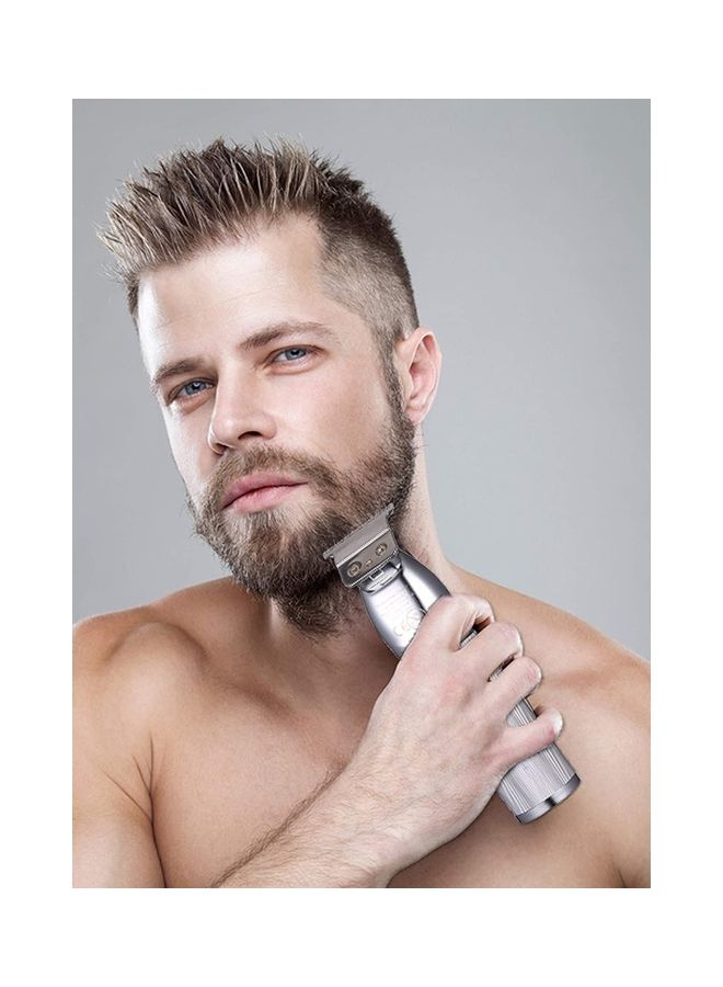 Kemei - 0Mm Baldheaded Hair Clippers For Men Professional Outliner Cordless Hair Trimmer Beard Trimmer With T Blade Zero Gapped Rechargeable Grooming Kit - Image 1