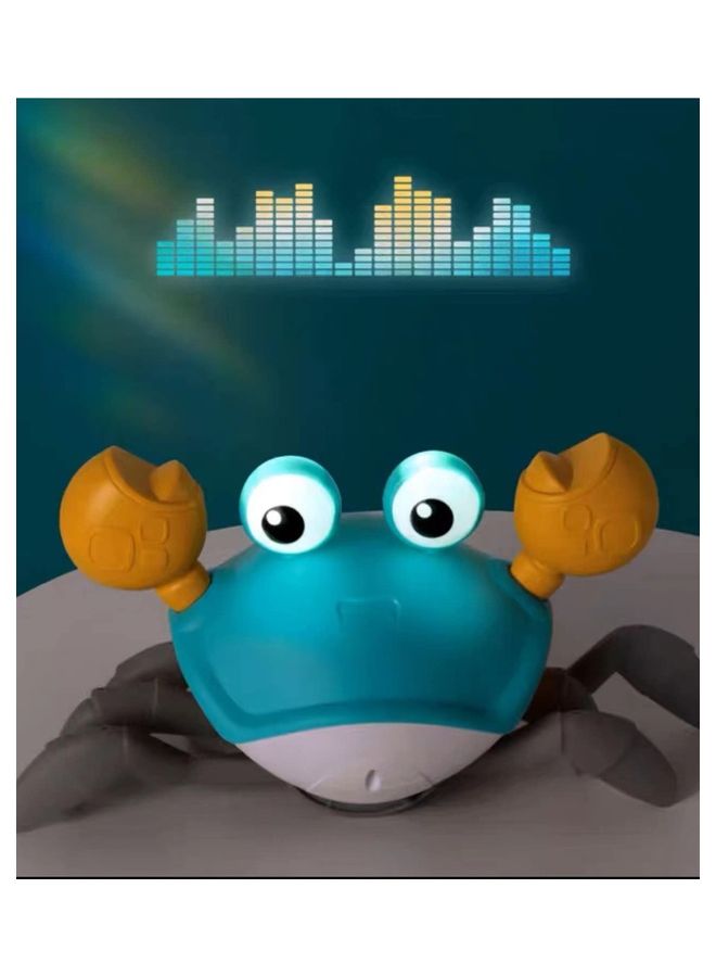 Electric Runaway Crab Crawling Baby Toy With Music And LED Light Up Toddler Interactive Learning Development Automatically Avoid Obstacles For Babies Toddlers Kids
