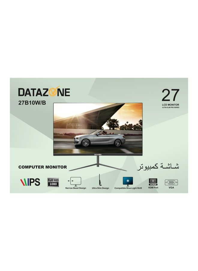 Datazone - 27 Inch Computer Monitor Wide Viewing IPS 1080P Full HD Ultra-Slim Frame Blue Light Eye Care Technology White - Image 1