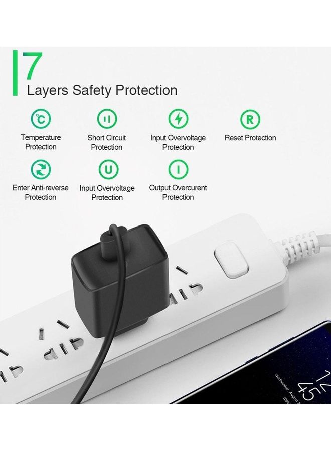 PA-T17 1 Port USB Charger Qualcomm Quick Charge 3.0 - Max Power Output 18W - Up to 4X faster than standard chargers - fully protect against over-current, overcharging and overheating Black - v1684746217/N53407747A_2