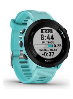 GARMIN Forerunner 55 - 20MM - Up To 14 Days Battery Life - 1.04"inch Sunlight-Visible Display, Scratch Resistant, Chemically Strengthened Glass, Heart Rate Monitor, All Day Stress Monitor, Advanced GPS and Running Features, Built-in GNSS and Sports App, iOS and Android Compatible Tiffany  - Image 2