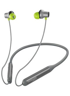 PROMATE Wireless Neckband Earphones, HD Active Noise Cancelling Bluetooth Earphones with Anti-Slip Neckband, Lightweight Design, IPX4 Sweat-Resistance and 35H Long Playtime for iPhone 14, Galaxy S23 Grey  - Image 1