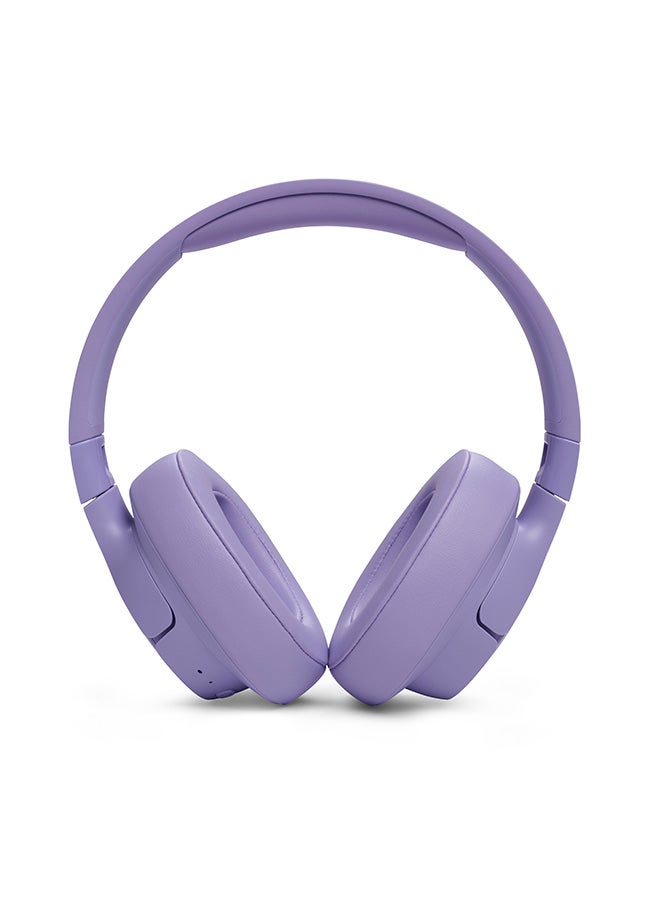 Tune 720Bt Wireless Over Ear Headphones Pure Bass Sound 76H Battery Hands-Free Call Plus Voice Aware Multi Point Connection Lightweight And Foldable Detachable Audio Cable Purple - v1684751842/N53406840A_2