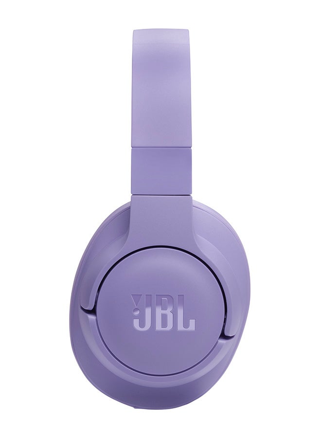 Tune 720Bt Wireless Over Ear Headphones Pure Bass Sound 76H Battery Hands-Free Call Plus Voice Aware Multi Point Connection Lightweight And Foldable Detachable Audio Cable Purple - v1684751842/N53406840A_4