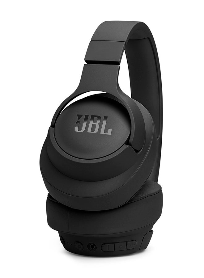 جي بي إل سماعات رأس لاسلكية فوق الأذن، خاصية إلغاء الضوضاء التكيفية مع تقنية بلوتوث محيطة ذكية 5.3 مع صوت Le Audio، مكالمات بدون استخدام اليدين بالإضافة إلى اتصال متعدد النقاط، خفيفة الوزن وقابلة للطي باللون الأسود - Image 4