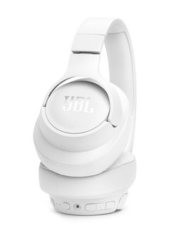 JBL Tune 770 Adaptive Noice Cancelling Wireless Over-Ear Headphones, Pure Bass Sound, 70H Battery, Adaptive Noice Cancelling with Smart Ambient, Bluetooth 5.3 with LE Audio Hands-Free Call + Voice Aware, White  - Image 3