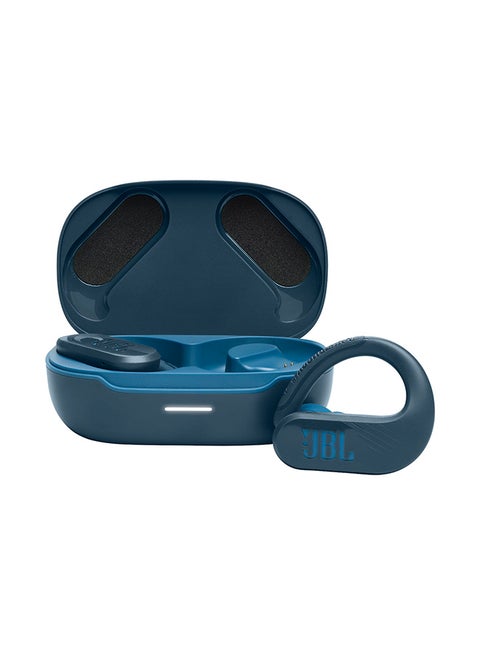 Endurance Peak 3 Dust Water Proof Tws Active Earbuds Pure Bass Sound 50H Battery IP68 Dust And Water Proof Ambient Aware And Talk Thru Blue