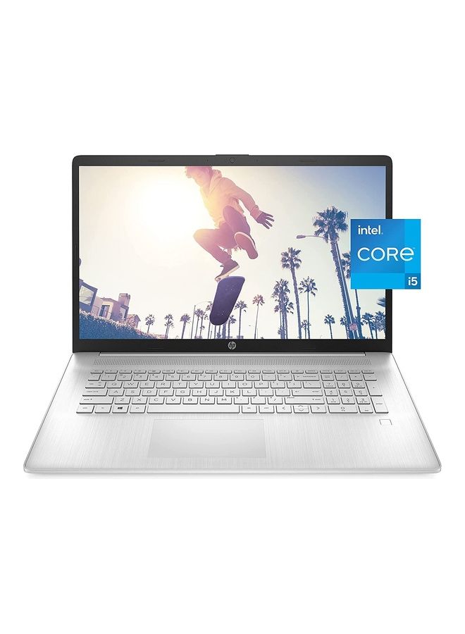HP - 17-cn0020nr (Upgraded Version) Laptop With 17.3-Inch Display, Core i5-1135G7/8GB RAM/512GB SSD/Intel Iris Xe Graphics/Windows 10 Home English/Arabic Silver - Image 1