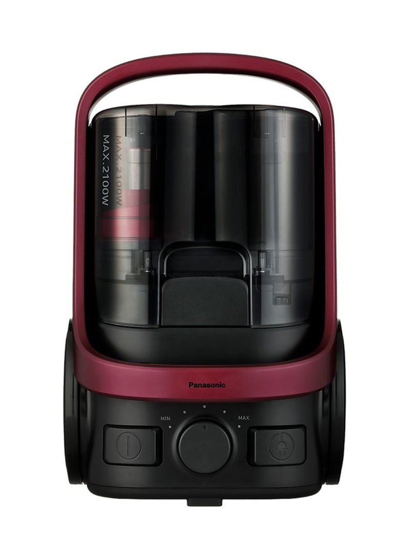 Panasonic Bagless Canister Vacuum Cleaner 2.2 L 2100 W MC-CL607RE47 Ruby Red - Image 2
