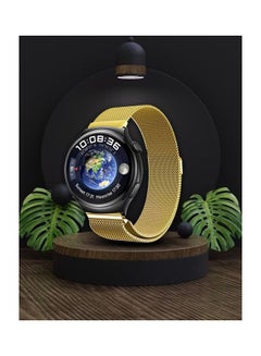 MARGOUN 22mm Metal Milanese Watchband Compatible With Huawei 4 4 Pro Gold  - Image 4