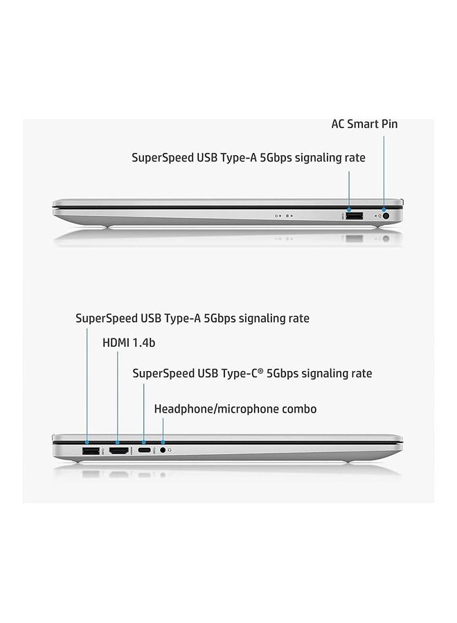 Laptop With 17.3-Inch Display, Core i5-1135G7/32GB RAM/1TB SSD/Intel Iris Xe Graphics/Windows 11 Home +HDMI Cable English/Arabic Silver