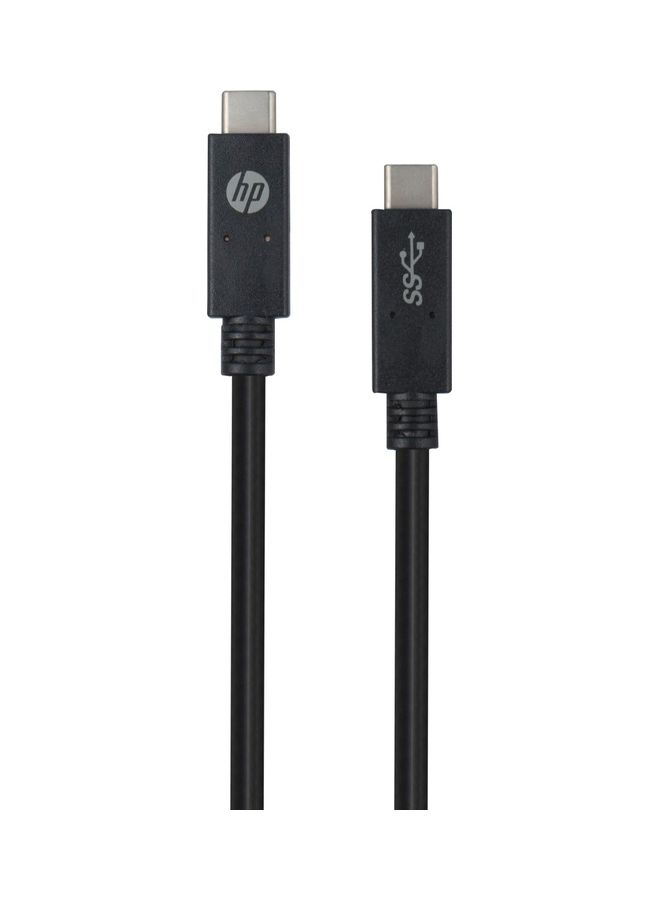 HP Type-C To Type-C Cable PD 1M 60W Black - Image 2