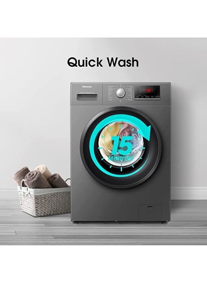 Hisense - 7 Kg Front Load Washing Machine 1200 RPM 7 kg WFVB7012MT Titanium - Image 1